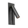 Aplica cu reader LED directionabil stil minimalist GABO USB C negru