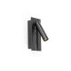 Aplice, corpuri de iluminat pentru pereti - Aplica cu reader LED directionabil stil minimalist GABO USB C negru