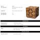 Masute Living - Masuta laterala design LUX furnir de stejar Rubicon