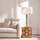 Masute Living - Masuta laterala design LUX furnir de stejar Rubicon