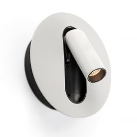 Aplica cu reader LED directionabil stil minimalist TIMIT alb