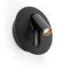 Aplica cu reader LED directionabil stil minimalist TIMIT negru