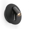 Aplica cu reader LED directionabil stil minimalist TIMIT USB C negru