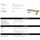 Mese dining - Masa dining LUX furnir de stejar Rubicon L, 300x115cm