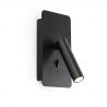 Aplica cu reader LED directionabil stil minimalist SUAU USB C negru
