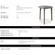 Masute Living - Masuta auxiliara LUX, Aluminiu turnat, Granito