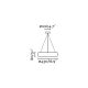 Pendule, Lustre suspendate - Lustra LED suspendata design circular COCOTTE D-43cm negru