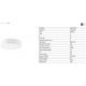 Plafoniere cu spoturi, Spoturi aplicate - Plafoniera LED design circular ARIS 20W alb
