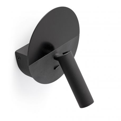 Aplice, corpuri de iluminat pentru pereti - Aplica cu reader LED directionabil stil minimalist DUAS USB C negru
