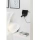 Aplice, corpuri de iluminat pentru pereti - Aplica cu reader LED directionabil stil minimalist DUAS USB C negru