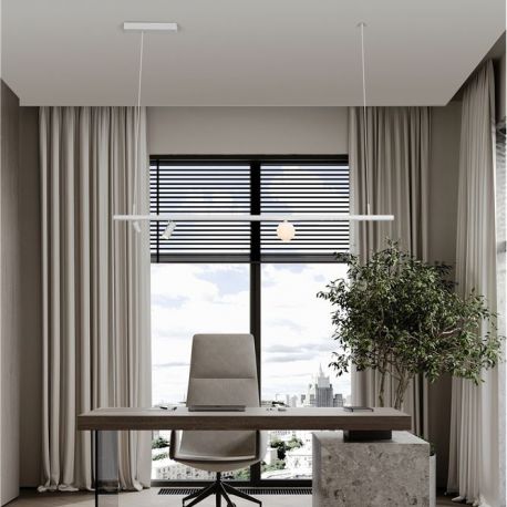 Spoturi, Proiectoare pe sina - Sina magnetica suspendata tip lustra MADOC alb