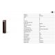 Stalpi - Stalp LED iluminat exterior IP65 CERLER H-35cm maro rustic