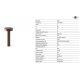 Stalpi - Stalp LED iluminat exterior IP65 ESPO H-35cm maro rustic