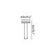 Stalpi - Stalp LED iluminat exterior IP65 ESPO H-35cm maro rustic