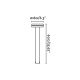 Stalpi - Stalp LED iluminat exterior IP65 ESPO H-60cm gri