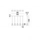 Pendule, Lustre suspendate - Lustra moderna cu 4 pendule LED, Metal, Sticla, Fumuriu, ALISH