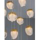 Pendule, Lustre suspendate - Lustra cu 18 pendule LED ALICIA auriu