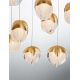 Pendule, Lustre suspendate - Lustra cu 18 pendule LED ALICIA auriu