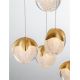Pendule, Lustre suspendate - Lustra cu 18 pendule LED ALICIA auriu
