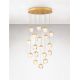 Pendule, Lustre suspendate - Lustra cu 18 pendule LED ALICIA auriu