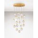 Pendule, Lustre suspendate - Lustra cu 18 pendule LED ALICIA auriu