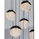 Pendule, Lustre suspendate - Lustra cu 18 pendule LED ALICIA negru