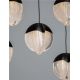 Pendule, Lustre suspendate - Lustra cu 18 pendule LED ALICIA negru