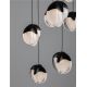 Pendule, Lustre suspendate - Lustra cu 18 pendule LED ALICIA negru