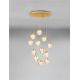 Pendule, Lustre suspendate - Lustra cu 12 pendule LED ALICIA auriu
