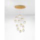Pendule, Lustre suspendate - Lustra cu 12 pendule LED ALICIA auriu