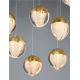 Pendule, Lustre suspendate - Lustra cu 12 pendule LED ALICIA auriu
