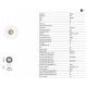 Spoturi tavan fals - Spot LED incastrabil tavan orientabil trimless LOX 2700K alb