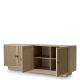 Comode - Comoda Design LUX, Lemn, Rattan, Borchard stejar albit