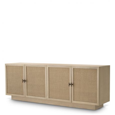 Comode - Comoda Design LUX, Lemn, Rattan, Borchard stejar albit