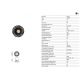 Spoturi tavan fals - Spot LED incastrabil tavan orientabil trimless LOX 3000K negru
