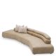 Canapele - Canapea curbata design LUX Marvella, Valente beige