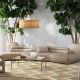 Canapele - Canapea curbata design LUX Marvella, Valente beige
