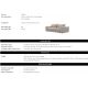Canapele - Canapea design LUX Lounge Club L, Nuoro greige