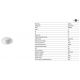 Iluminat pentru baie - Spot LED baie incastrabil tavan IP54 DOP 15W 3000K alb