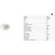 Iluminat pentru baie - Spot LED baie incastrabil tavan IP54 DOP 33W 2700K alb