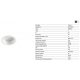 Iluminat pentru baie - Spot LED baie incastrabil tavan IP54 DOP 33W 3000K alb