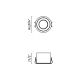 Iluminat pentru baie - Spot LED baie incastrabil tavan IP54 DOP 33W 3000K alb