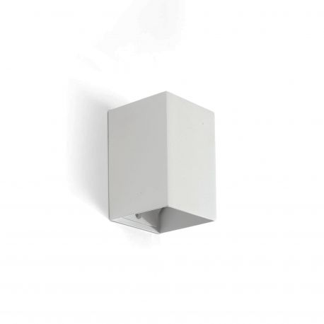 Aplice, corpuri de iluminat pentru pereti - Aplica perete aluminiu alb, 1xGU10, LUNE square