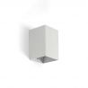 Aplica perete aluminiu alb, 1xGU10, LUNE square
