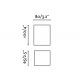 Aplice, corpuri de iluminat pentru pereti - Aplica perete aluminiu alb, 1xGU10, LUNE square