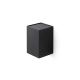 Aplice, corpuri de iluminat pentru pereti - Aplica perete aluminiu negru, 1xGU10, LUNE square