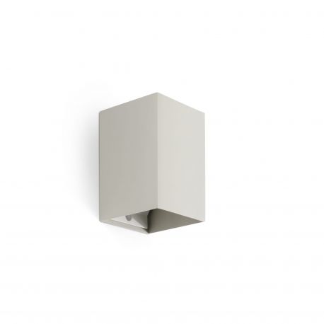 Aplice, corpuri de iluminat pentru pereti - Aplica perete aluminiu gri, 1xGU10, LUNE square