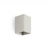 Aplica perete aluminiu gri, 1xGU10, LUNE square
