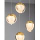 Pendule, Lustre suspendate - Lustra cu 5 pendule LED ALICIA auriu