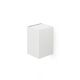 Aplice, corpuri de iluminat pentru pereti - Aplica perete aluminiu striat alb, 1xGU10, LUNE square